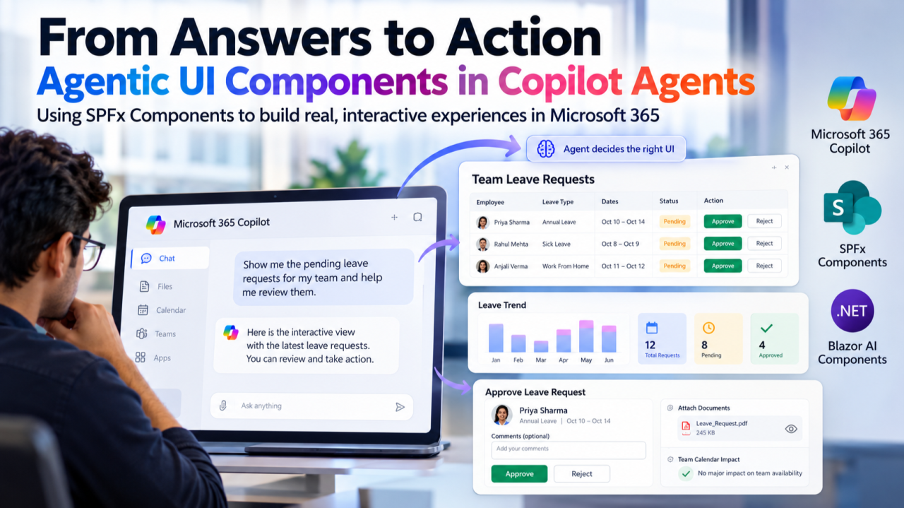 From Answers to Action: Agentic UI Components in Copilot Agents